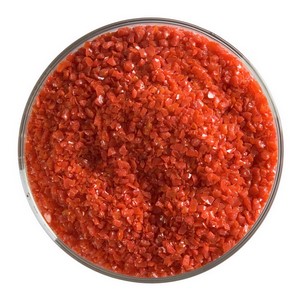 Bullseye Rød Opal Frit Mellem.  0124-0002  2.225kg