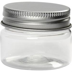 Plastdåse med skruelåg 35 ml H: 35 mm, dia. 45 mm, 10stk