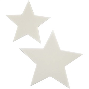Stjerner, 10+7,3 cm, vellumpapir, 40 ass.