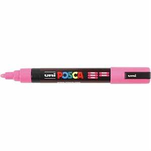 Uni Posca Tusch, 1,8-2,5 mm streg, Pink, medium