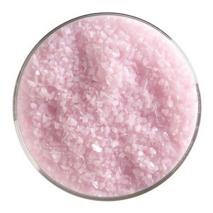 Bullseye Blød Pink Opal Frit Mellem.  0421-0002  2.225kg