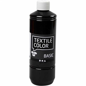 Textile Color, Sort, 500 ml