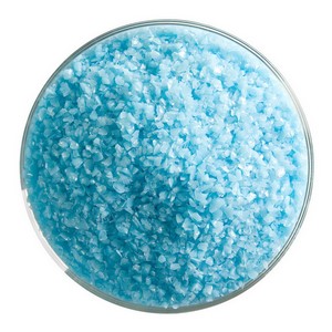 Bullseye Lys Cyan Opal Frit Mellem.  0216-0002  2.225kg