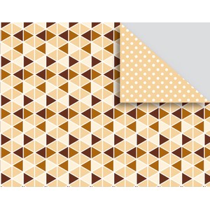Color Bar, 21x30 cm, beige, trekanter/prikker