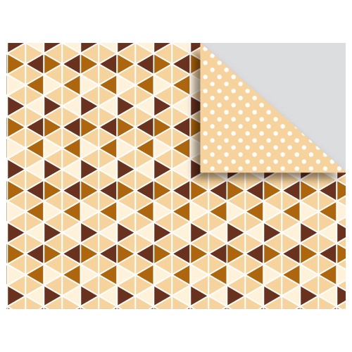 Color Bar, 21x30 cm, beige, trekanter/prikker