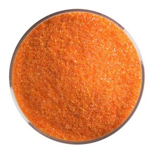 Bullseye Orange Opal Frit Fin 0125-0001, 2.225kg