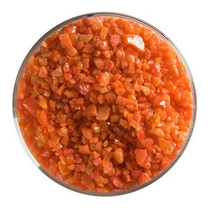 Bullseye Pimento Rød Opal Frit Grov. 0225-0003  2.225kg