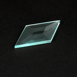 Diamant form Glas Klar 3,81x6,35cm