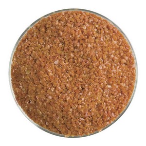 Bullseye Brændt Orange Opal Frit Mellem.  0329-0002  2.225kg