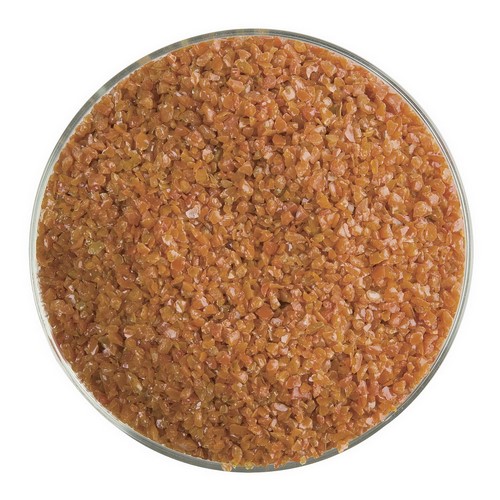 Bullseye Brændt Orange Opal Frit Mellem.  0329-0002  2.225kg