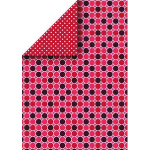 Color Bar, mønstret pink, 21x30cm, 10 ark
