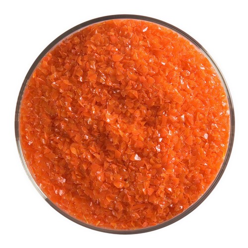 Bullseye Orange Opal Frit Mellem.  0125-0002  2.225kg