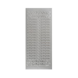 Hobbystickers, 10x23 cm, sølv, Indbydelse, 5 ark