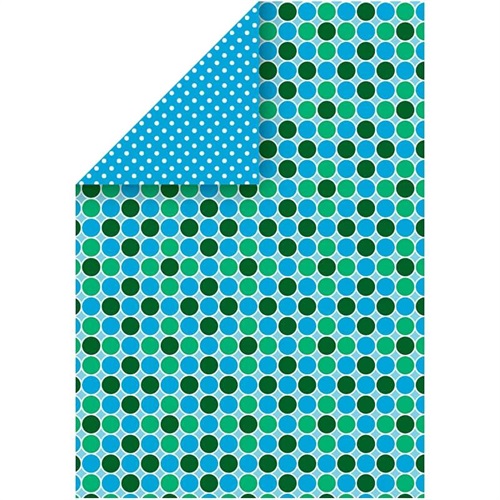 Color Bar, 21x30 cm, turkis, cirkler/prikker