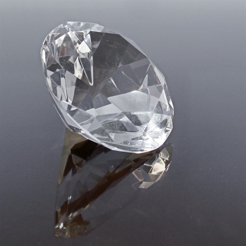 Krystalklar Glasdiamant 150 x 90 mm