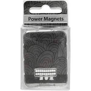 Powermagnet, Ø5mm, tykkelse 2 mm, 10 stk.