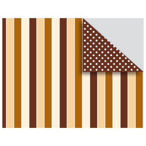 Color Bar, 21x30 cm, mørk brun, striber/prikker