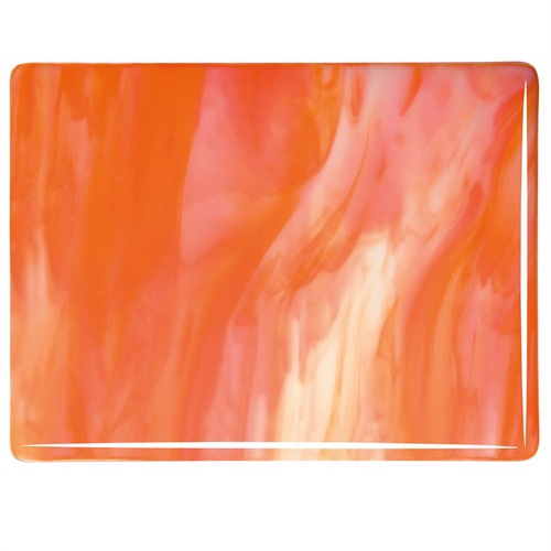 Bullseye 2123-0030 Orange & Hvid Streaky 3mm