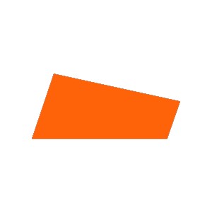Mosgummi, A4 21x30 cm, Orange, 10 ark