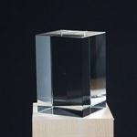 Krystal Glas Kube 60x60x90mm