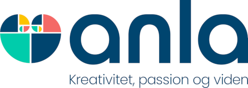 Anlas logo. Anla - Kreativitet, passion og viden
